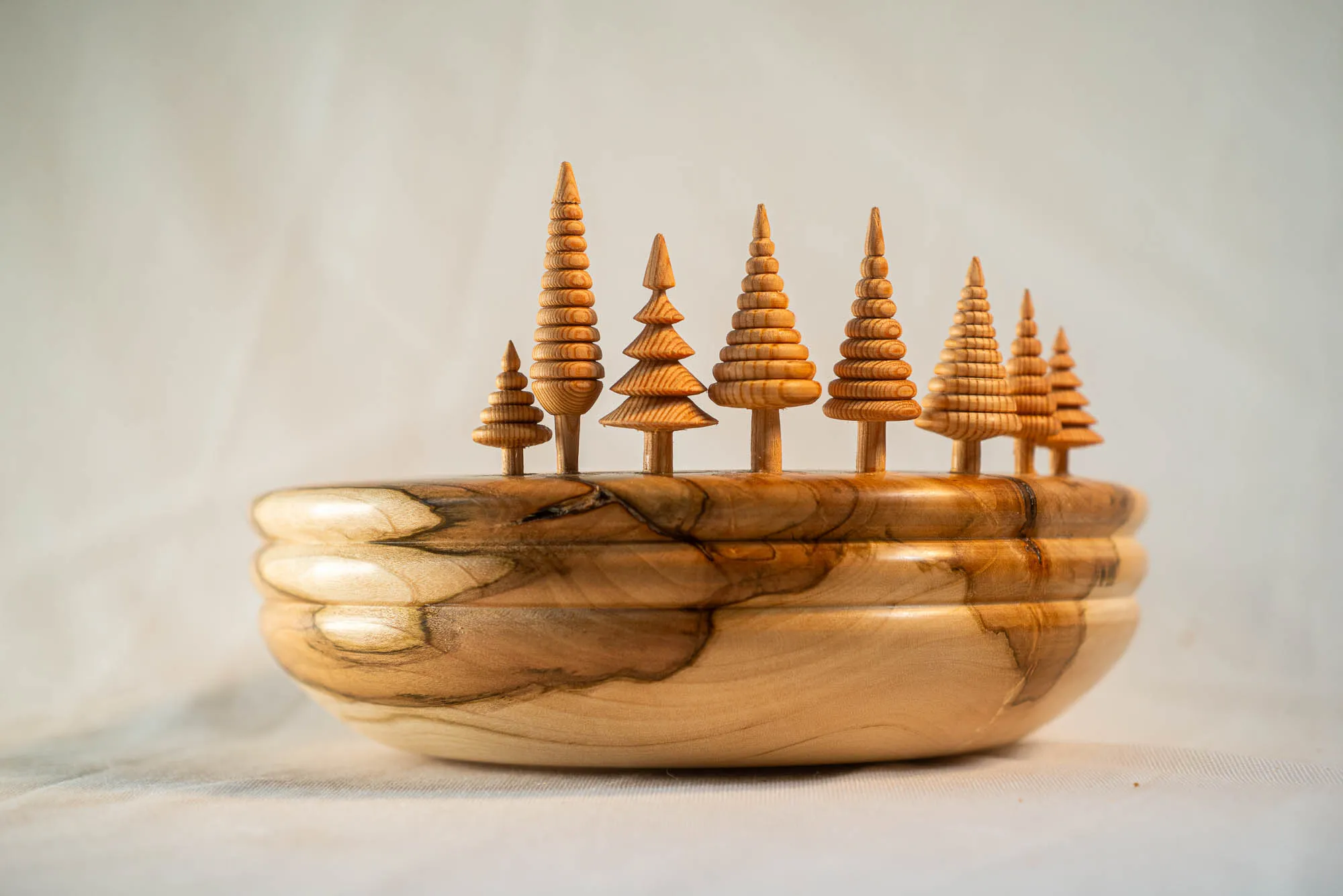 Offset Pine Forrest Bowl